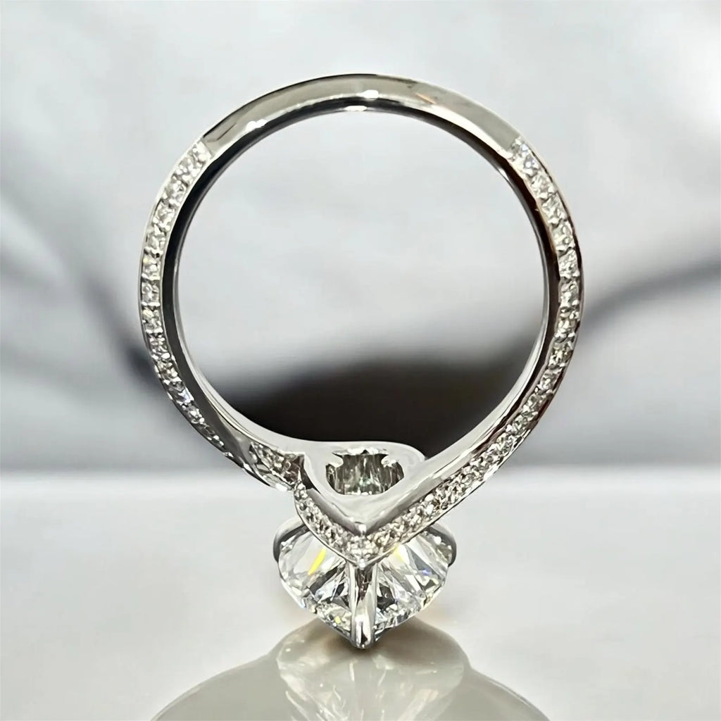 6.00ct Pear Cut Lab Grown Diamond Ring, IGI Certified, Pear Diamond Ring