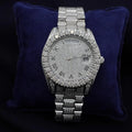 Moissanite Watch VVS D Color Mens 40mm Round Automatic Custom Watches